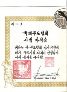 Martin Paradine Certificate